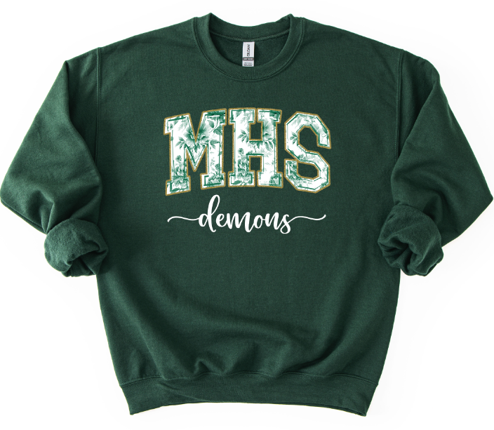 MHS DEMONS GREEN TOILE