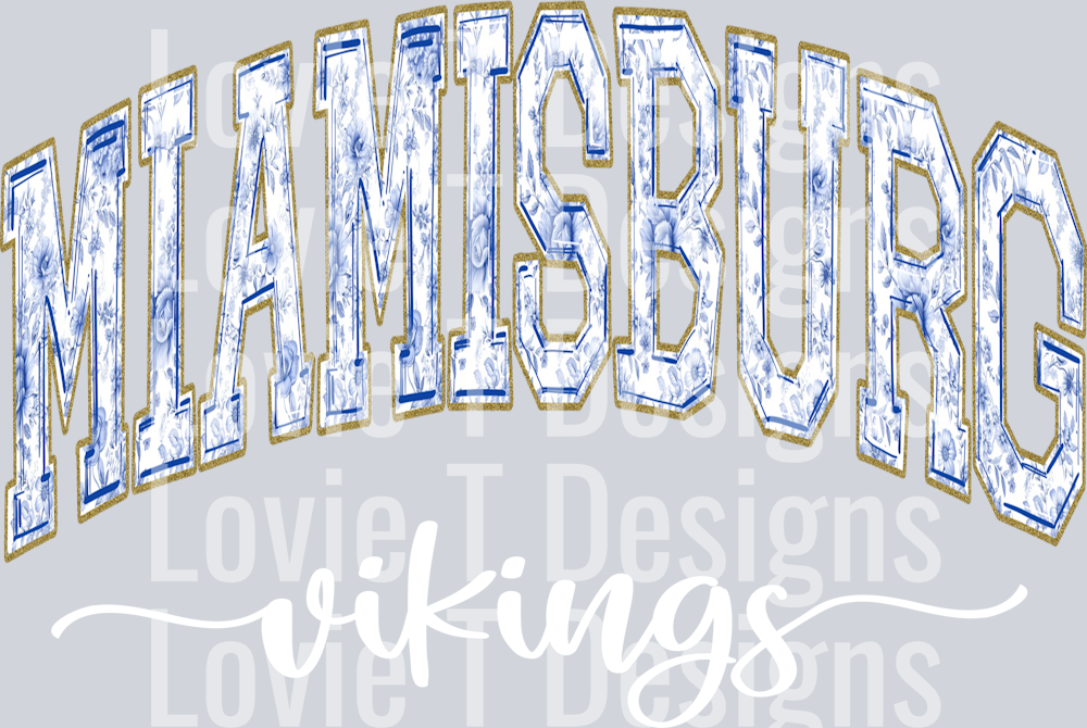 MIAMISBURG VIKINGS BLUE TOILE
