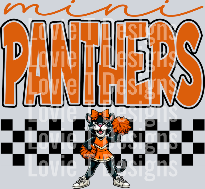 MINI PANTHERS SIMPLE CHECKER MASCOT