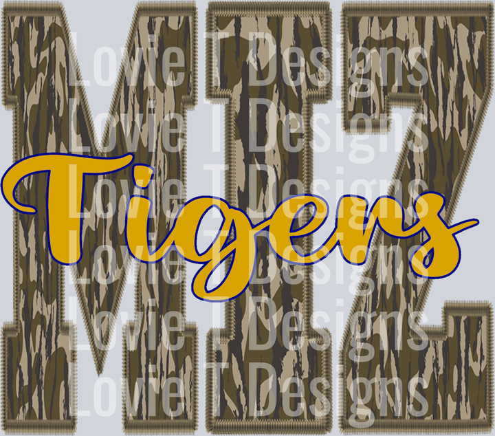 Missouri Woodland Camo Initials