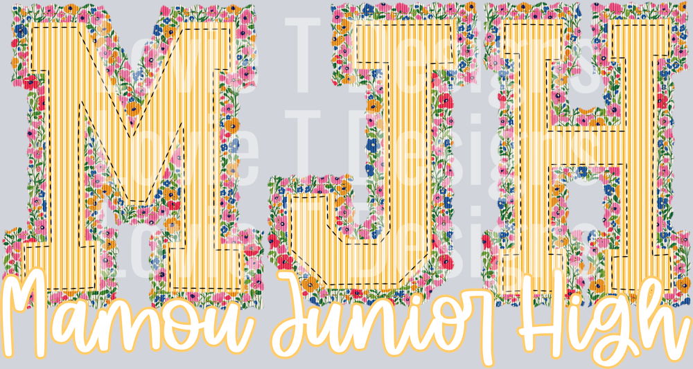 MJH FLORAL BASE YELLOW TOP Mamou Junior High