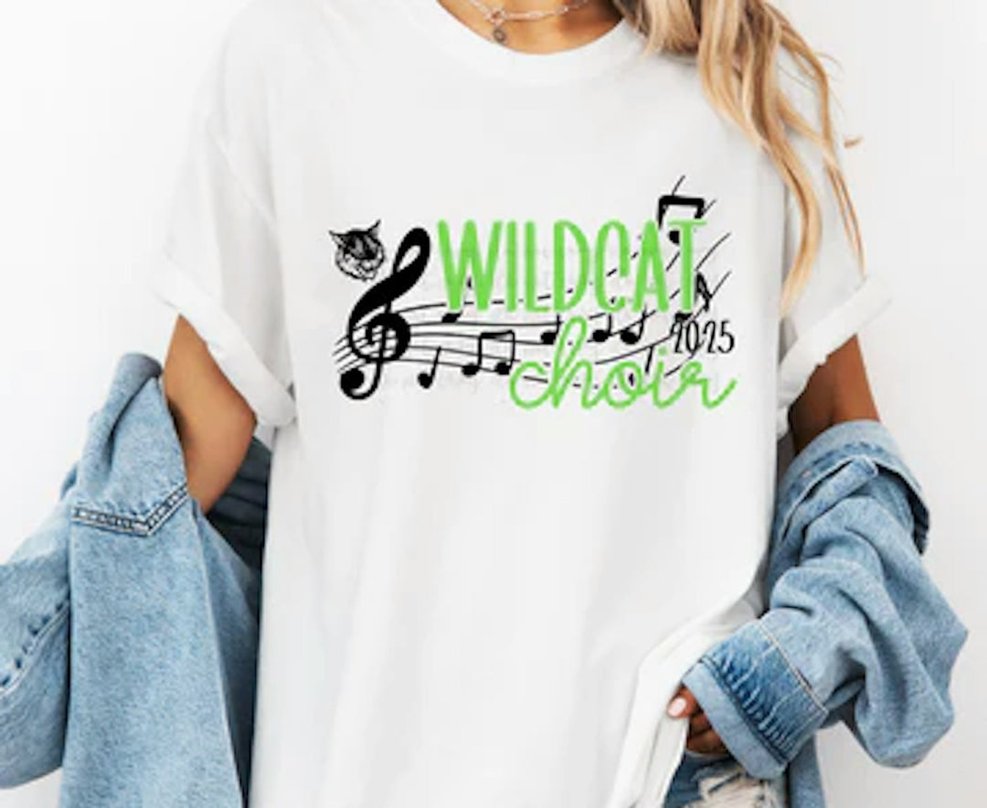 Choir Music Notes customizable DTF transfer mockup