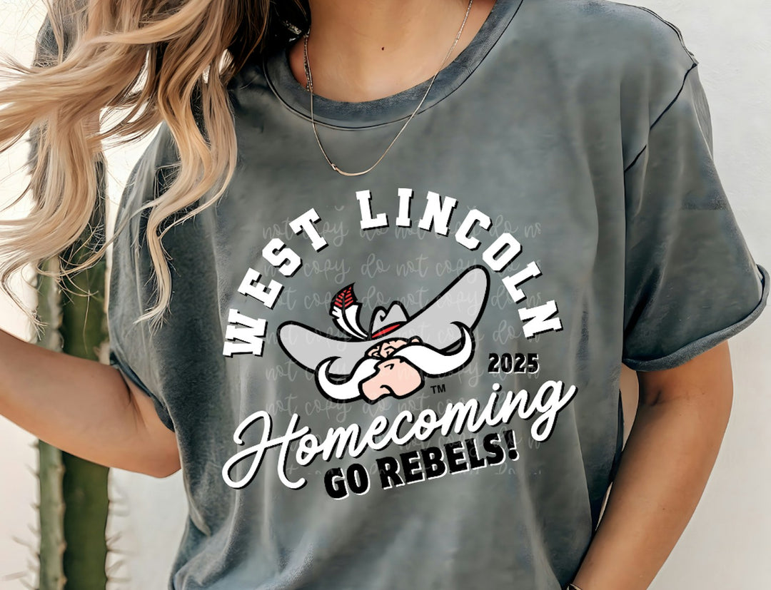 Homecoming Go Mascot customizable DTF transfer mockup