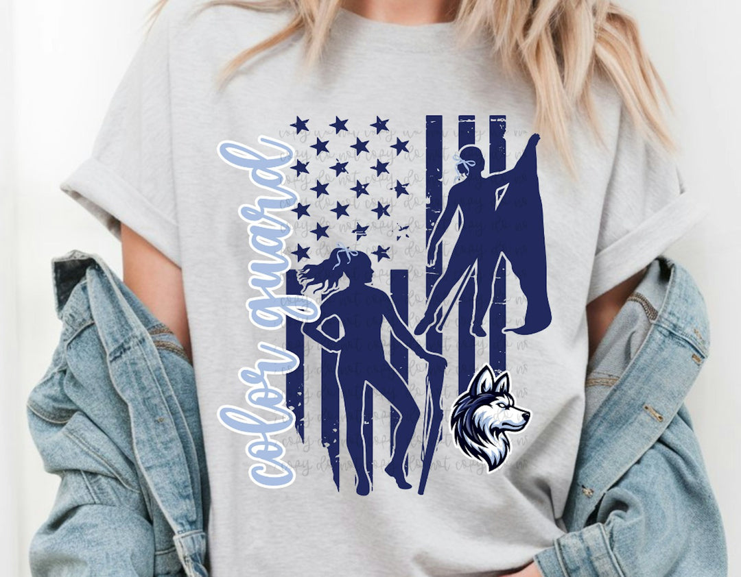 Color Guard customizable DTF transfer mockup