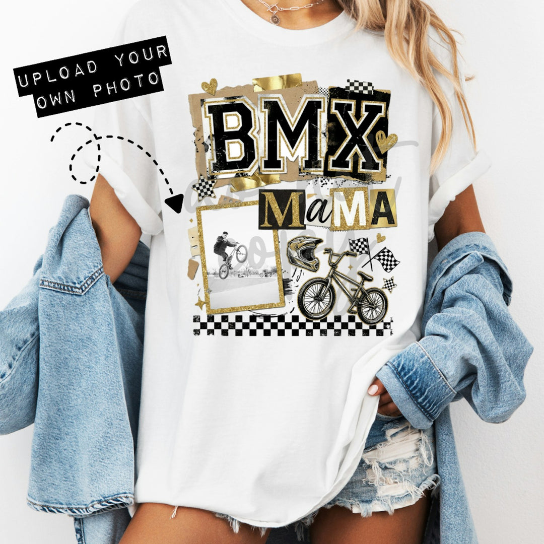 BMX Mama Photo Frame customizable DTF transfer mockup