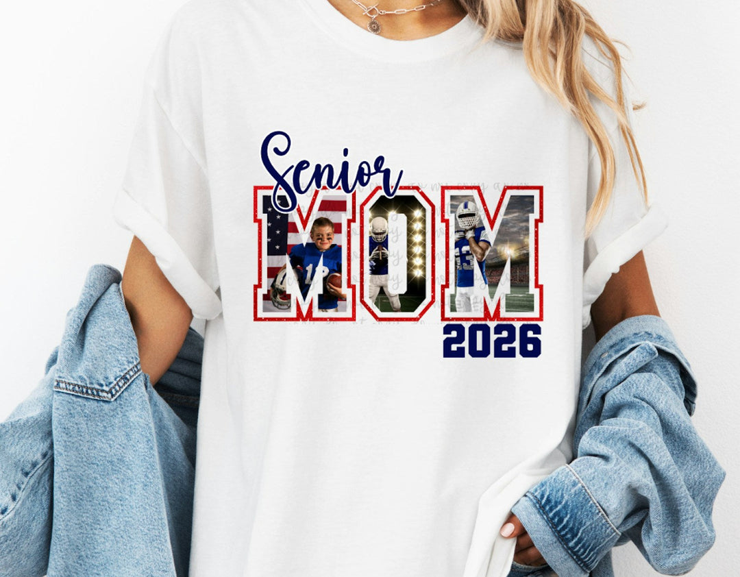 Senior Mom Pattern Photo customizable DTF transfer