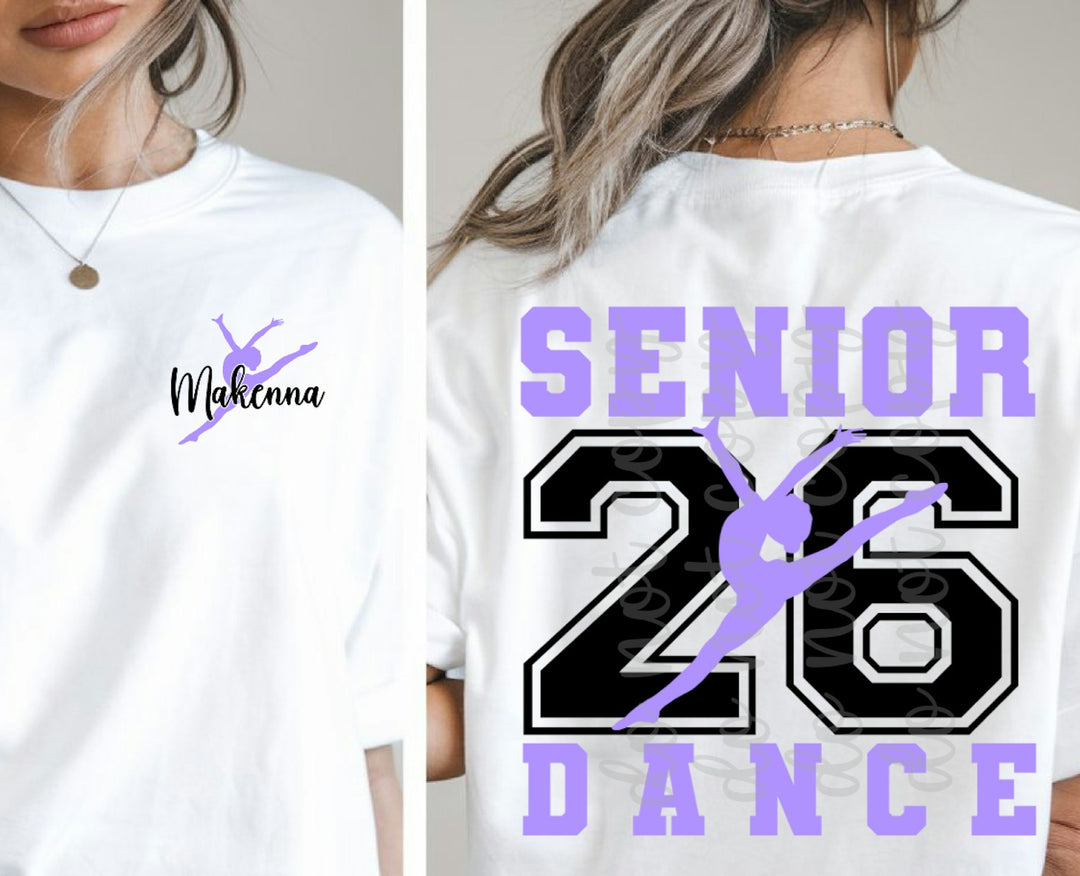 Senior Dance customizable DTF transfer mockup