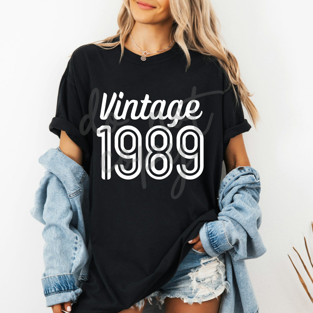Vintage Year customizable DTF transfer
