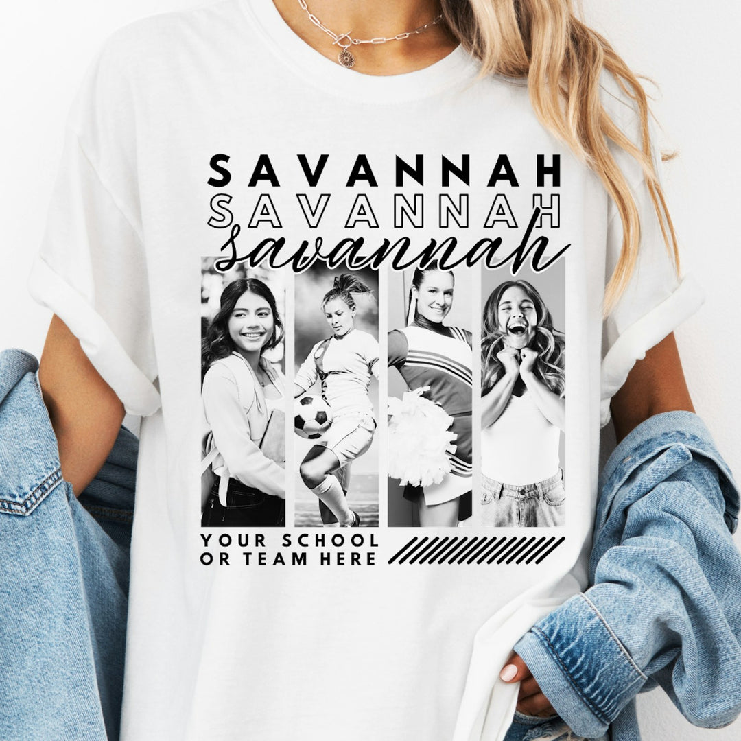 4 Photo Custom Name customizable DTF transfer