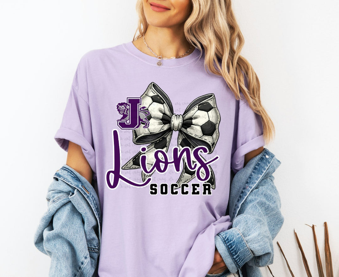 Soccer Bow Mascot customizable DTF transfer mockup