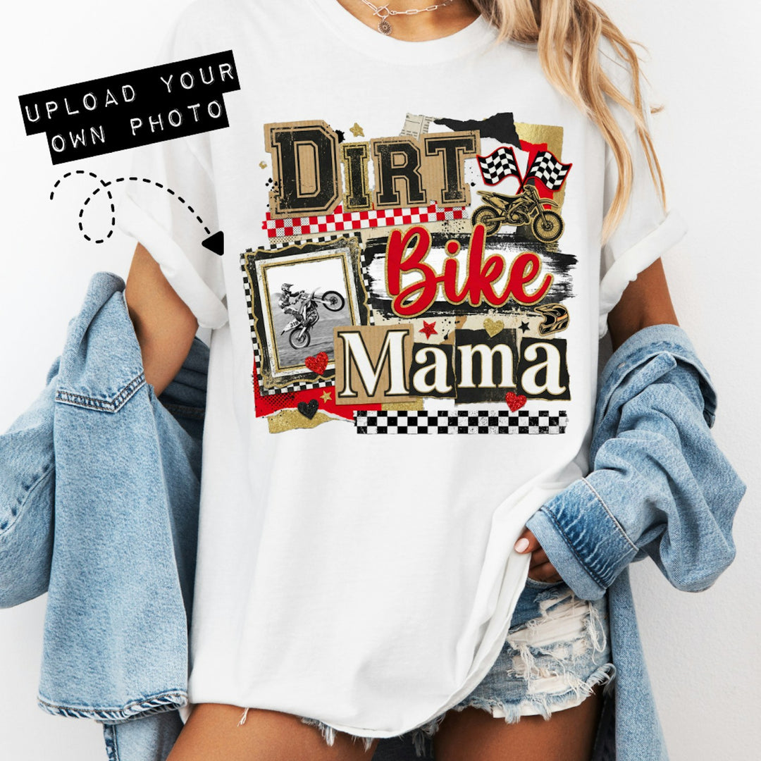 Dirt Bike Mama Photo Frame customizable DTF transfer mockup