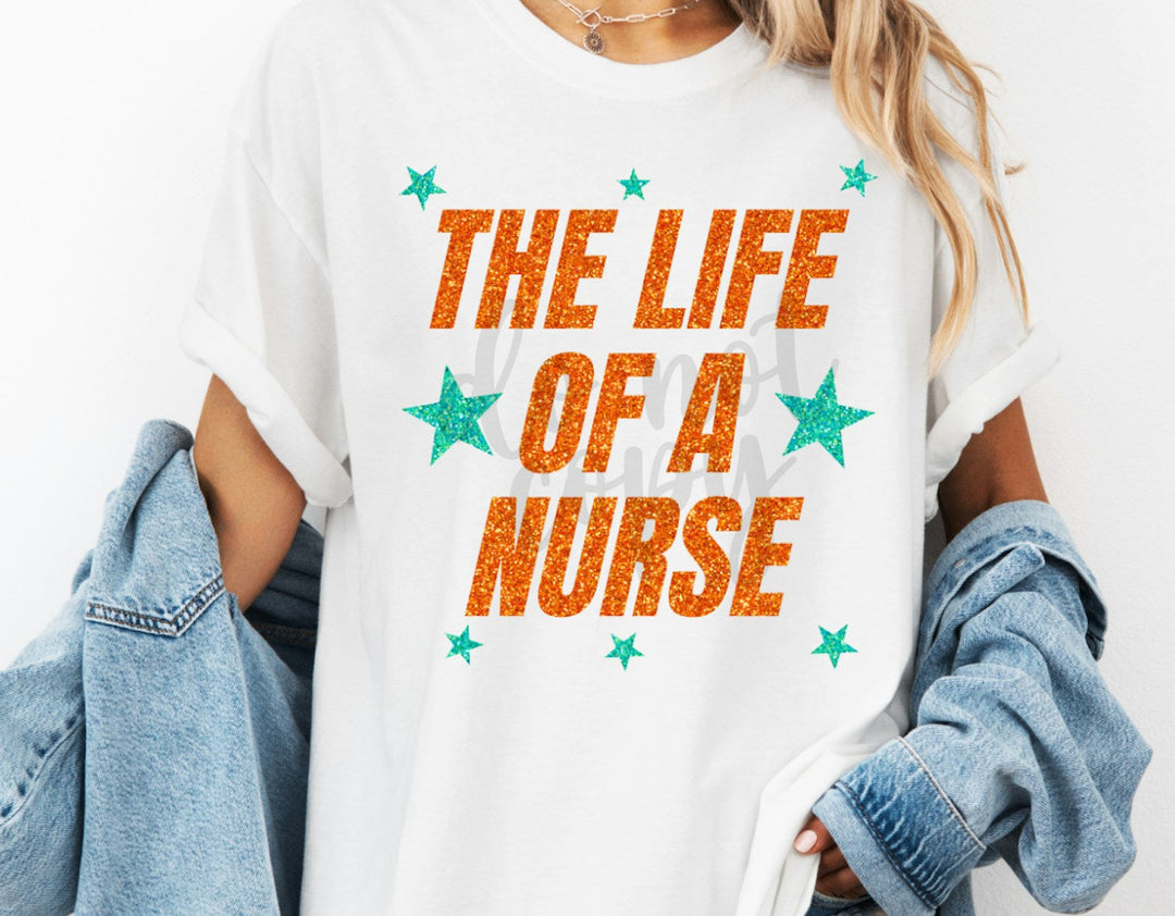 The Life of a Custom Faux Glitter customizable DTF transfer
