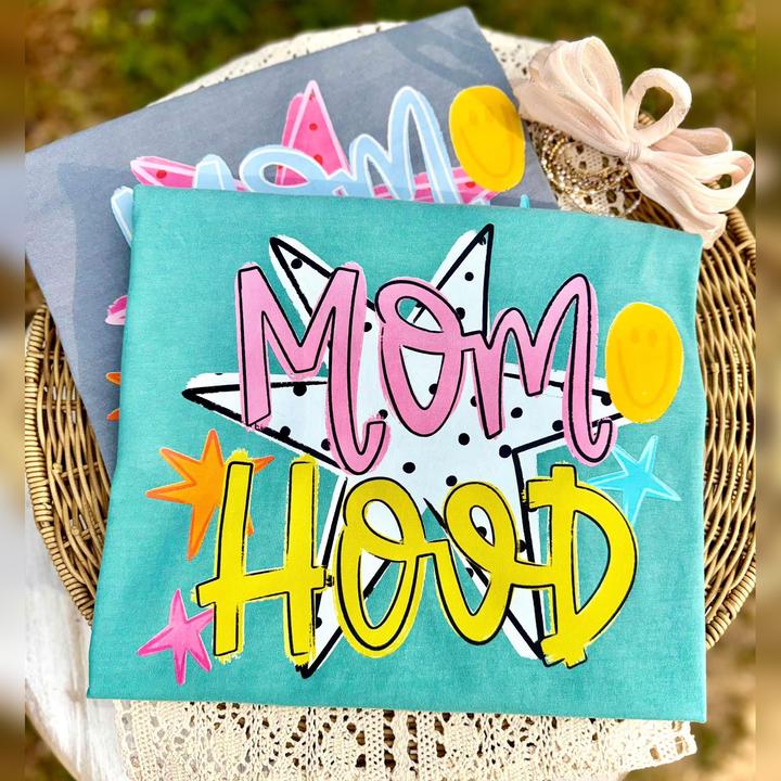 Mom Hood Dotted Star – DTF Transfer