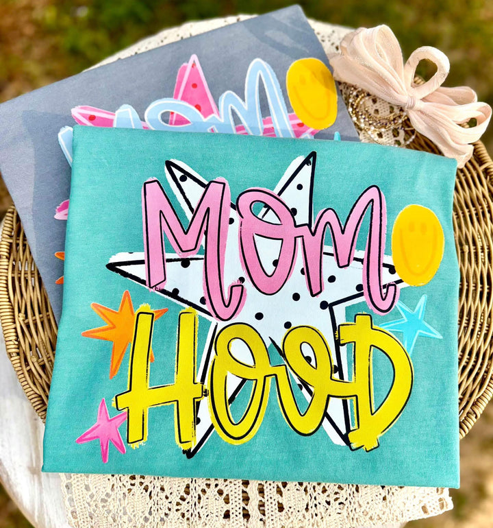MOM HOOD DOTTED STAR