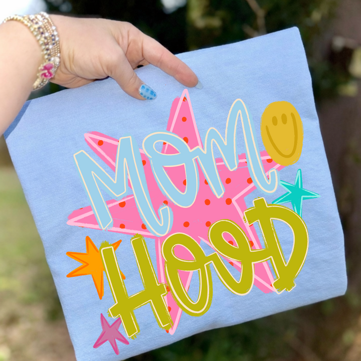 MOM HOOD PINK STAR
