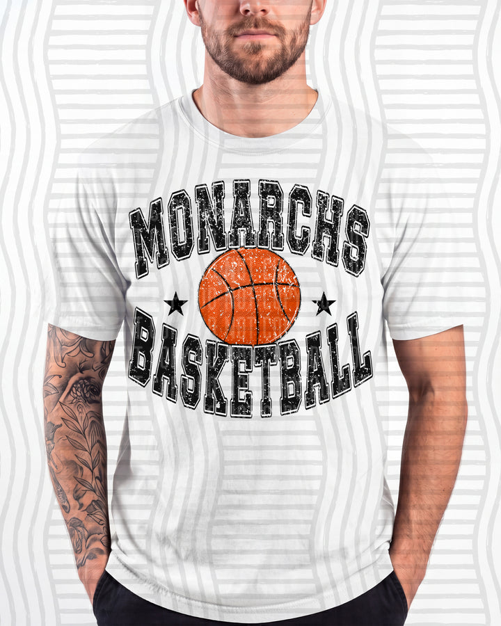 Monarchs Basketball Varsity Mascots DTF transfer