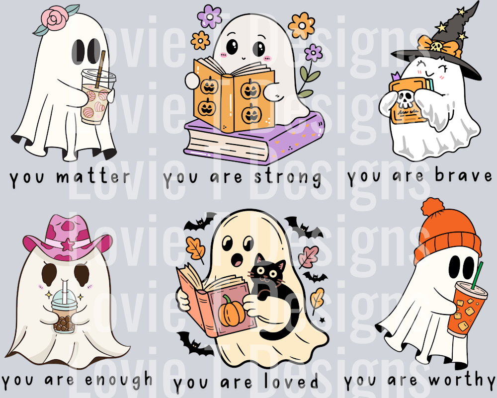 MOTIVATIONAL HALLOWEEN GHOSTS