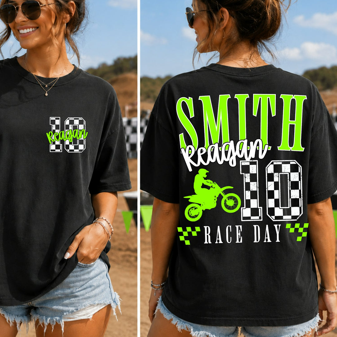 Motocross customizable DTF transfer mockup