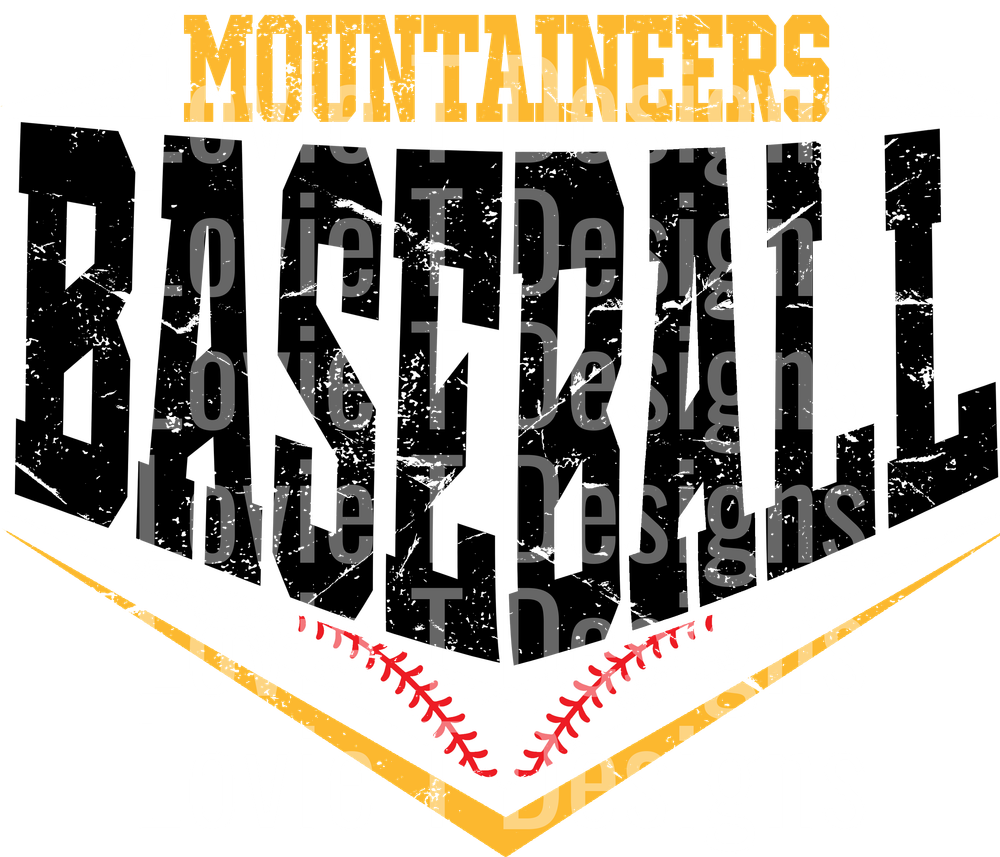 MOUNTAINEERS BASEBALL V TEXTURE 15