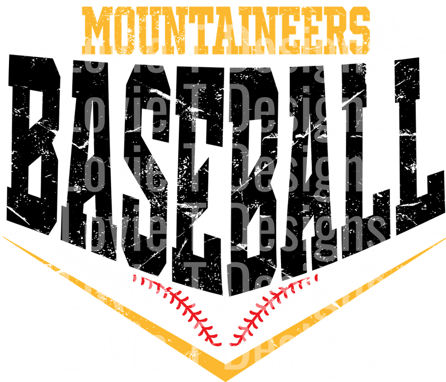 MOUNTAINEERS BASEBALL V TEXTURE 15