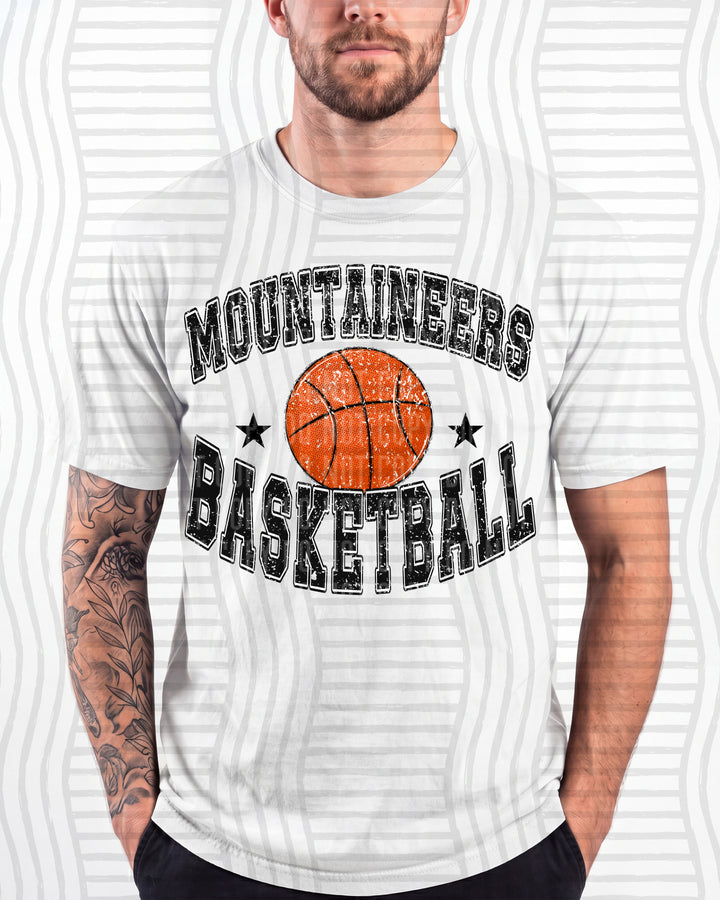 Mountaineers Basketball Varsity Mascots DTF transfer