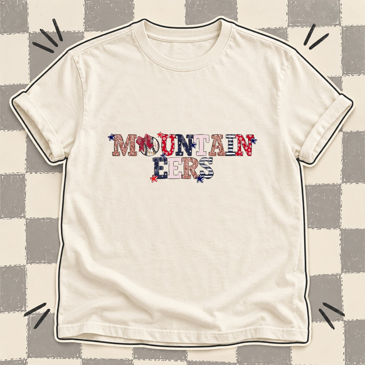 Mixed Doodle Baseball Mascots – Ballpark Classic Mountaineers design