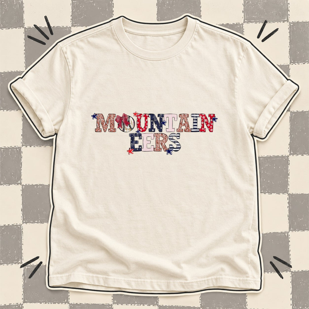 Mountaineers Mixed Doodle Baseball Mascots – Ballpark Classic DTF transfer mockup