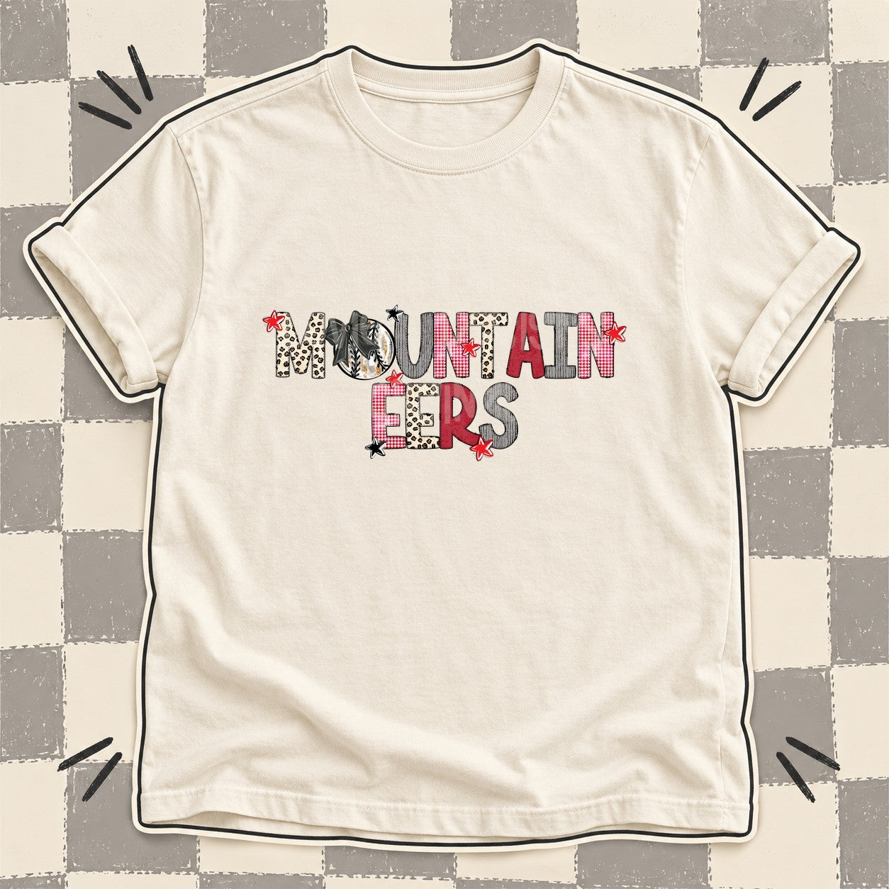 Mixed Doodle Baseball Mascots – Stitched Ballpark Mountaineers design