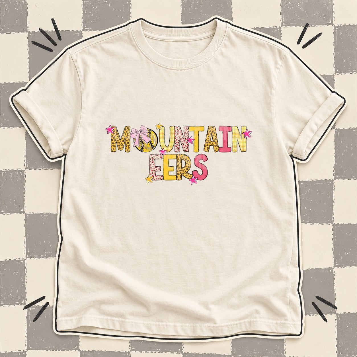 Mixed Doodle Softball Mascots – Sunshine Leopard Mountaineers design