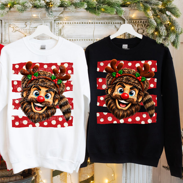 Mountaineer Reindeer Spirit Mascots DTF transfer