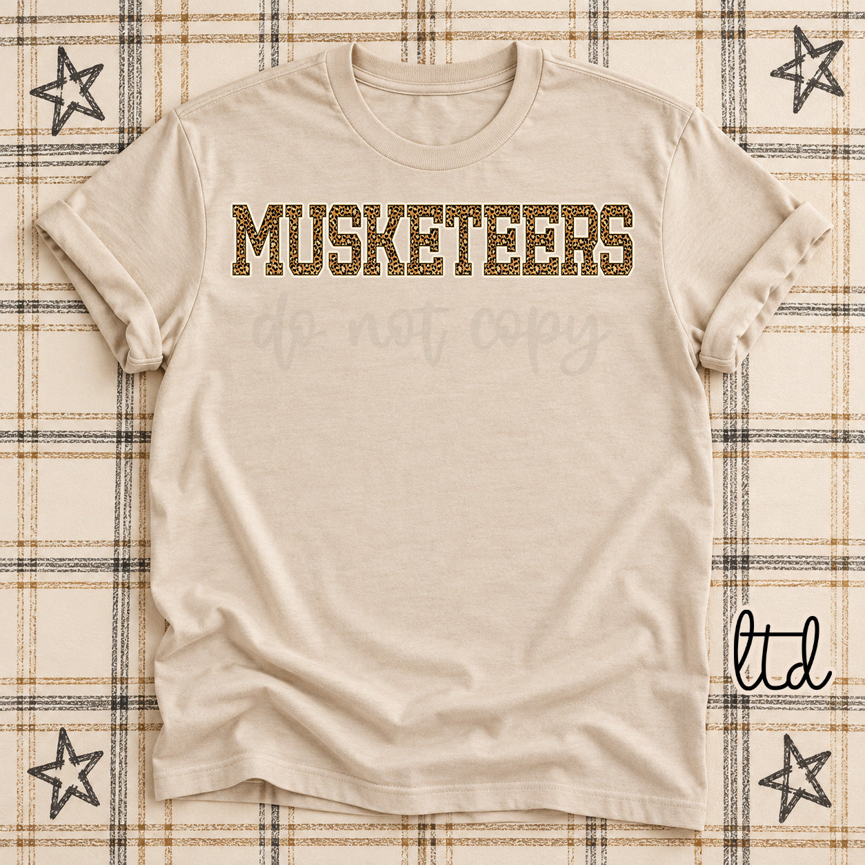 Dark Leopard Mascots Musketeers design