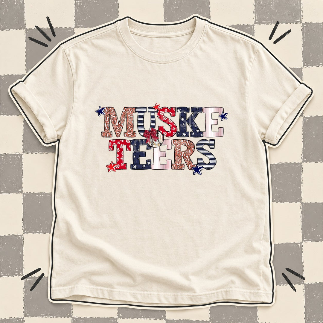 Musketeers Mixed Doodle Baseball Mascots – Ballpark Classic DTF transfer mockup