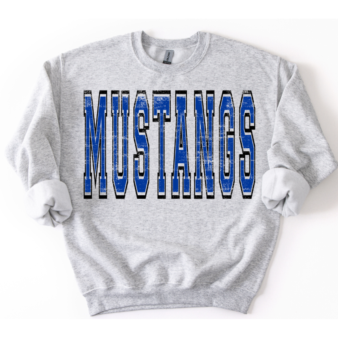 Mustangs and Black Varsity Style – DTF Transfer