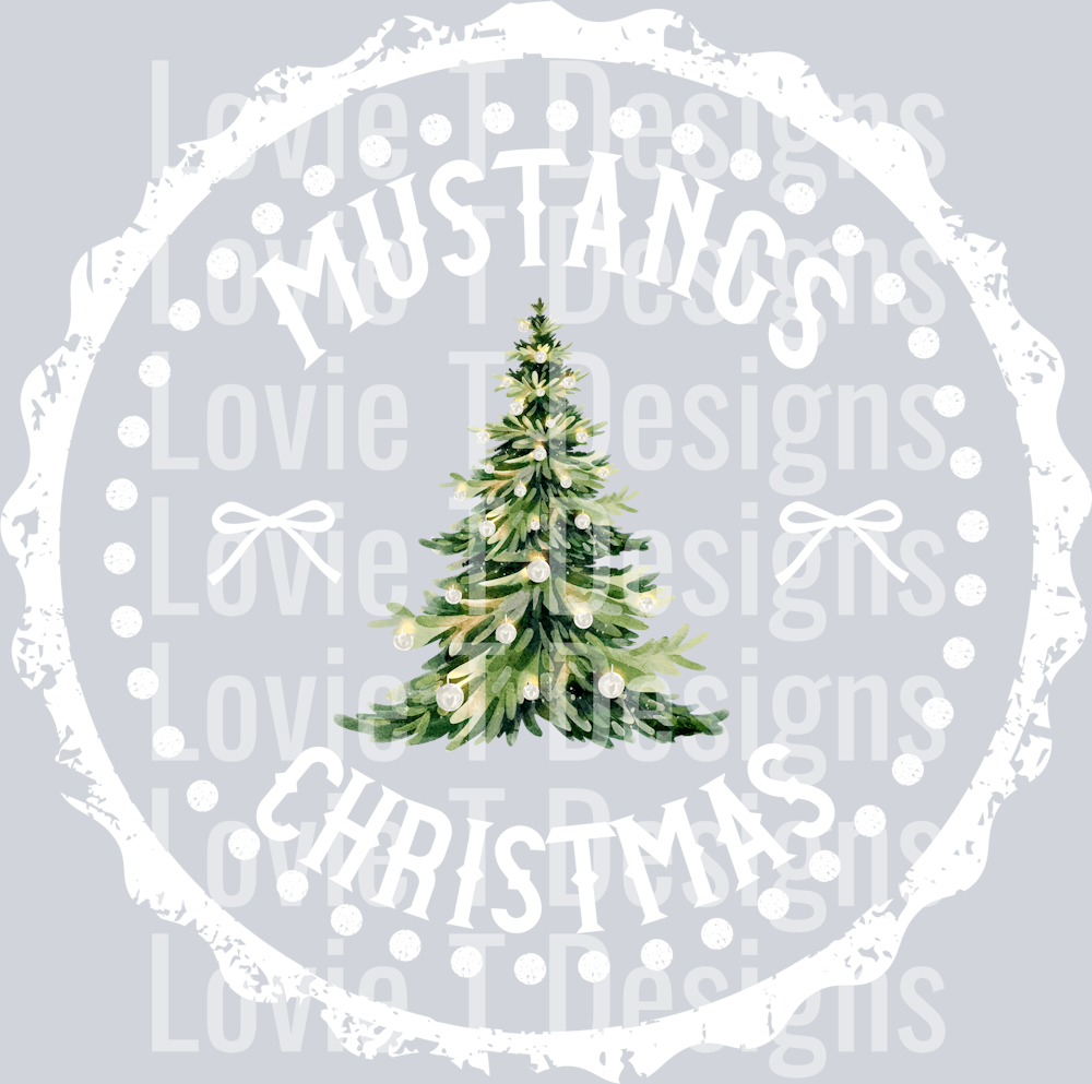 MUSTANGS CHRISTMAS STAMP