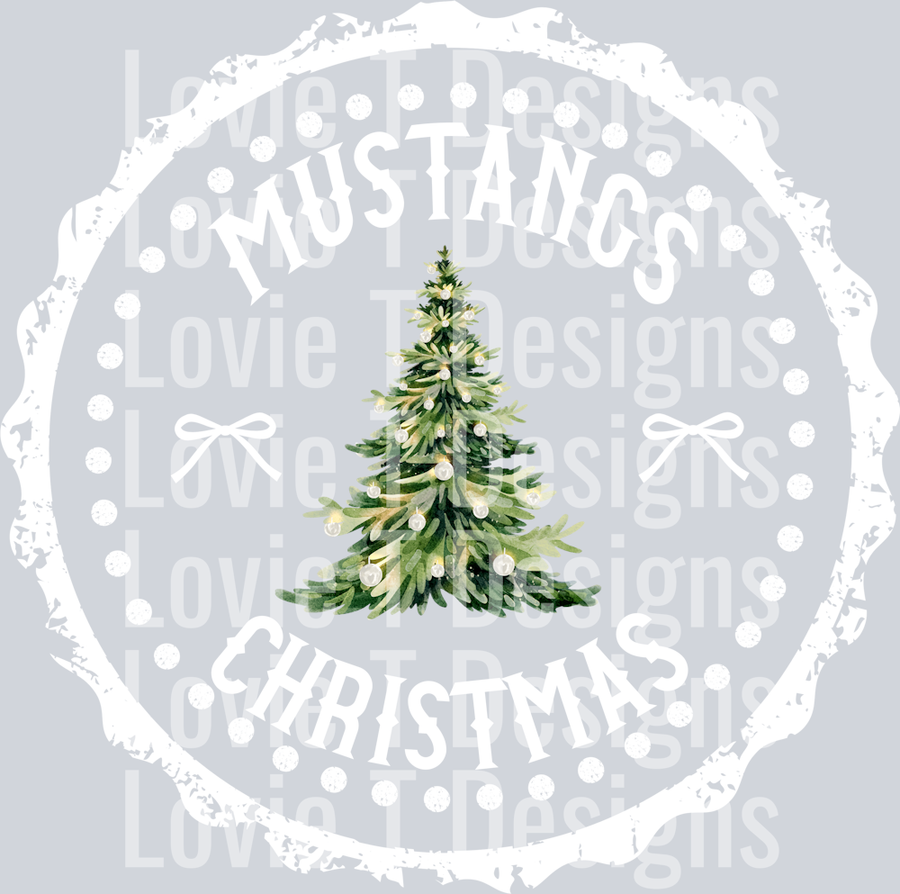 MUSTANGS CHRISTMAS STAMP