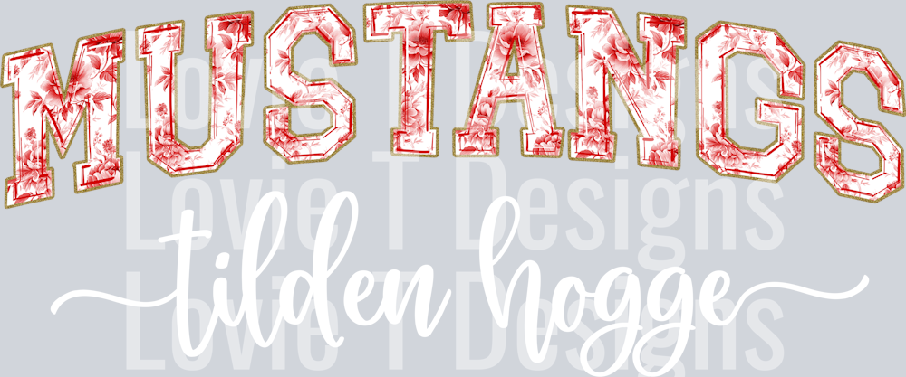 MUSTANGS Tilden Hogge RED TOILE
