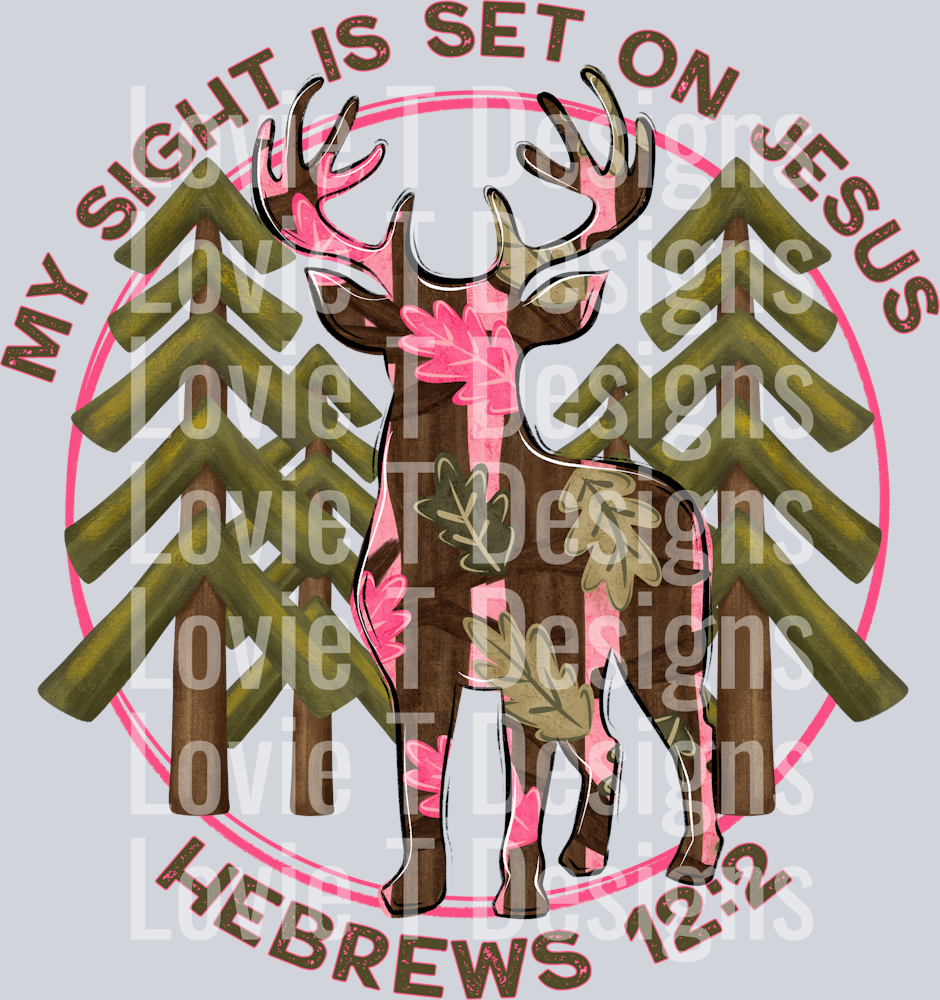 MY SIGHT IS SET ON JESUS PINK