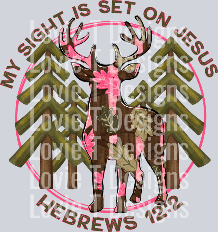 MY SIGHT IS SET ON JESUS PINK