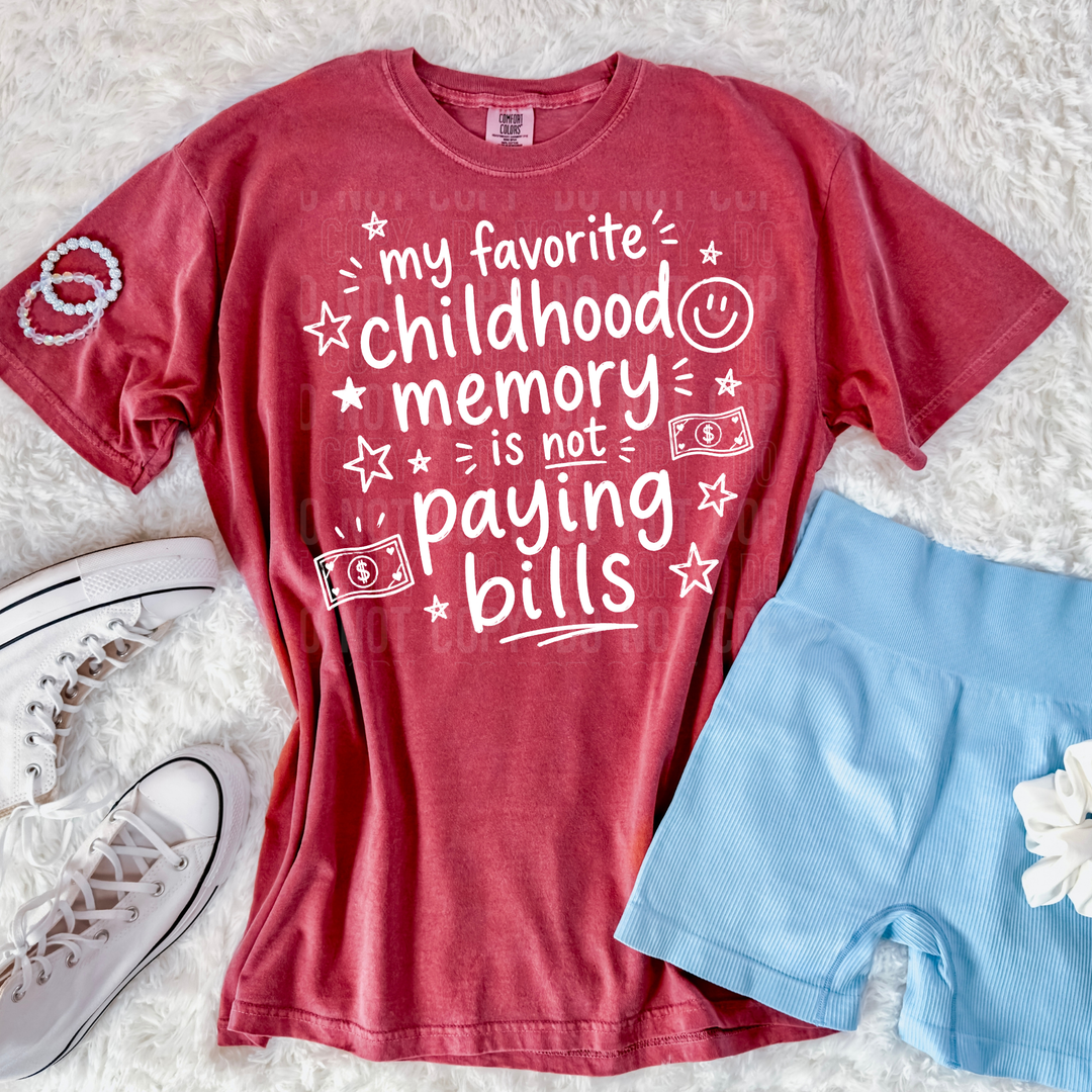 MY FAVORITE CHILDHOOD MEMORY WHITE mockup