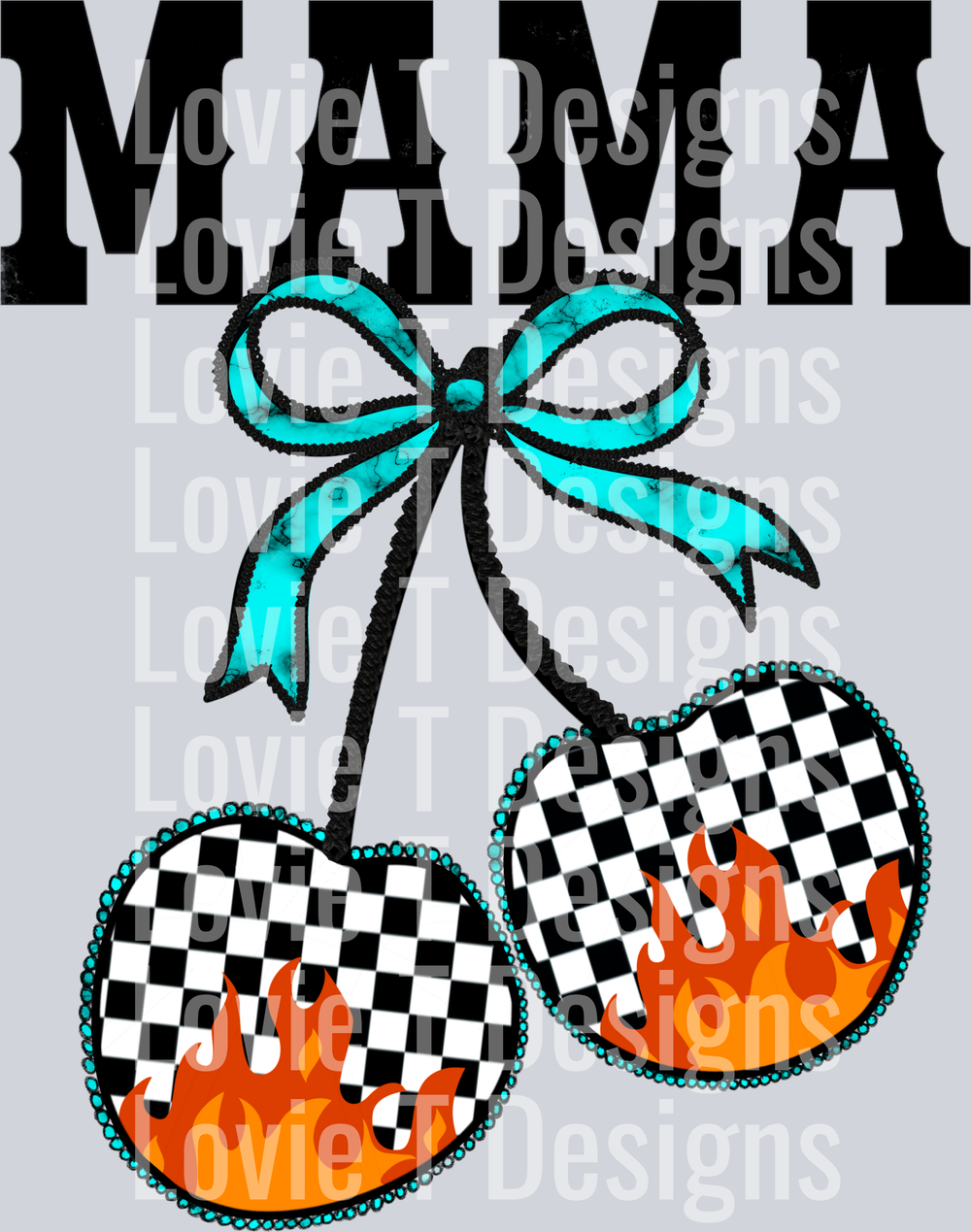 Mama Checkered Flame Cherries