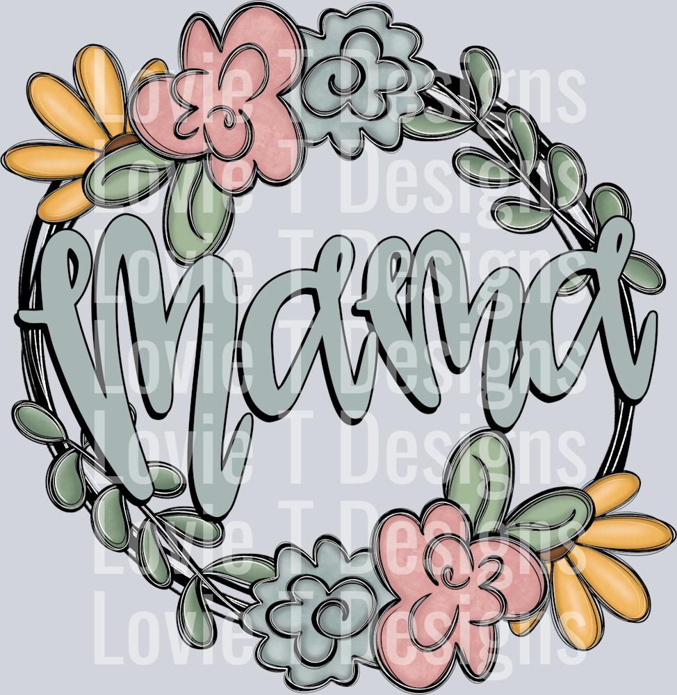 Mama Floral Doodle
