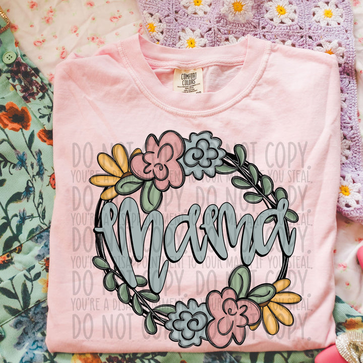 MAMA FLORAL DOODLE
