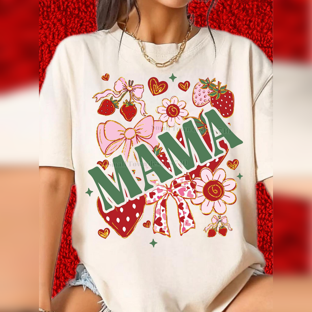 Mama Strawberry – DTF Transfer