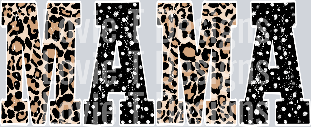 Mama leopard polka dots