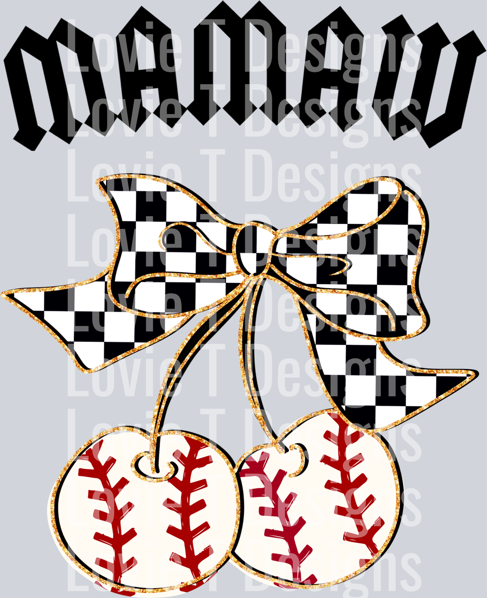 Mamaw Baseball Cherries