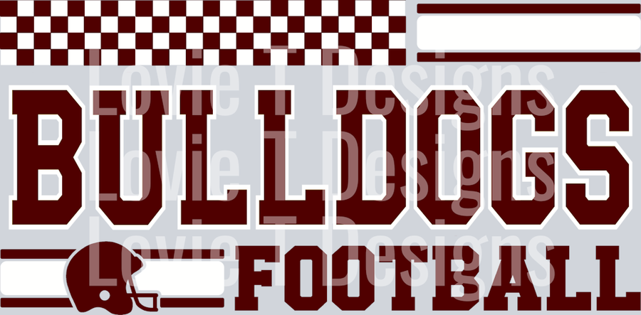 Maroon#5000000 Bulldogs Football