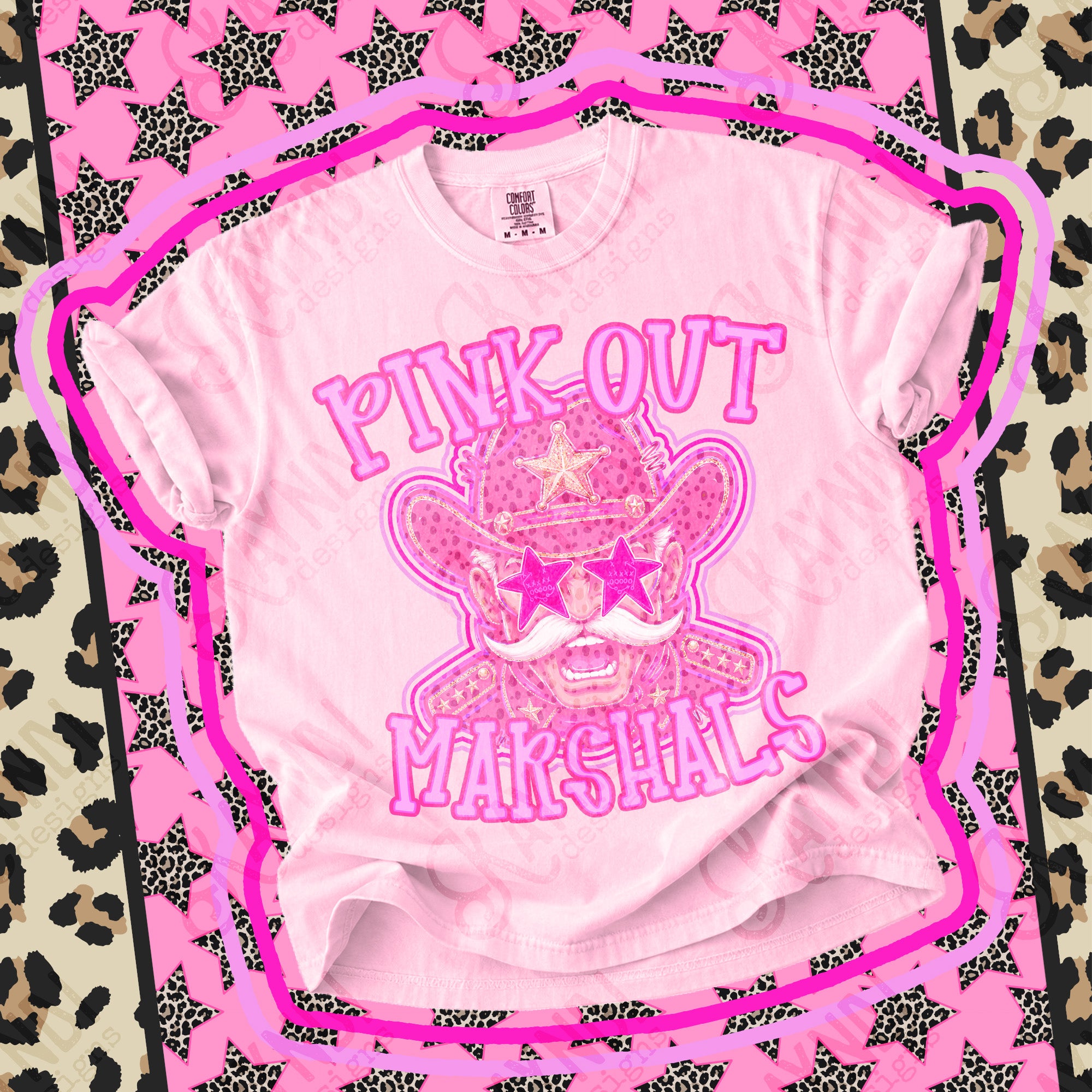 Pink Out Mascots Marshals mockup