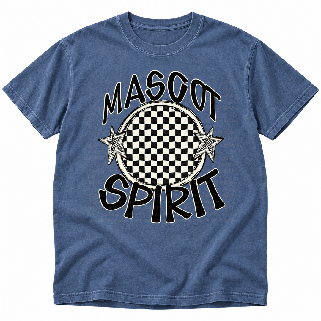 Mascot Spirit customizable DTF transfer mockup