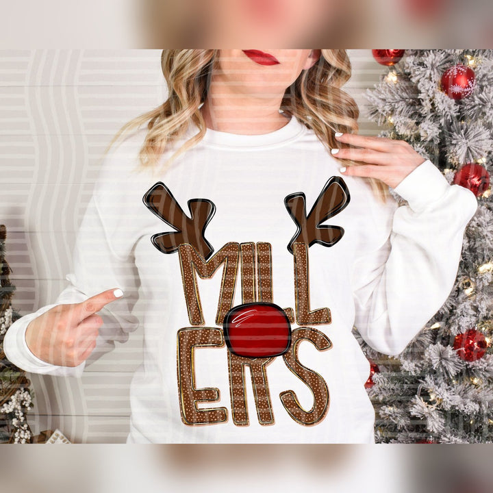 Millers Deer Antler Mascots DTF transfer