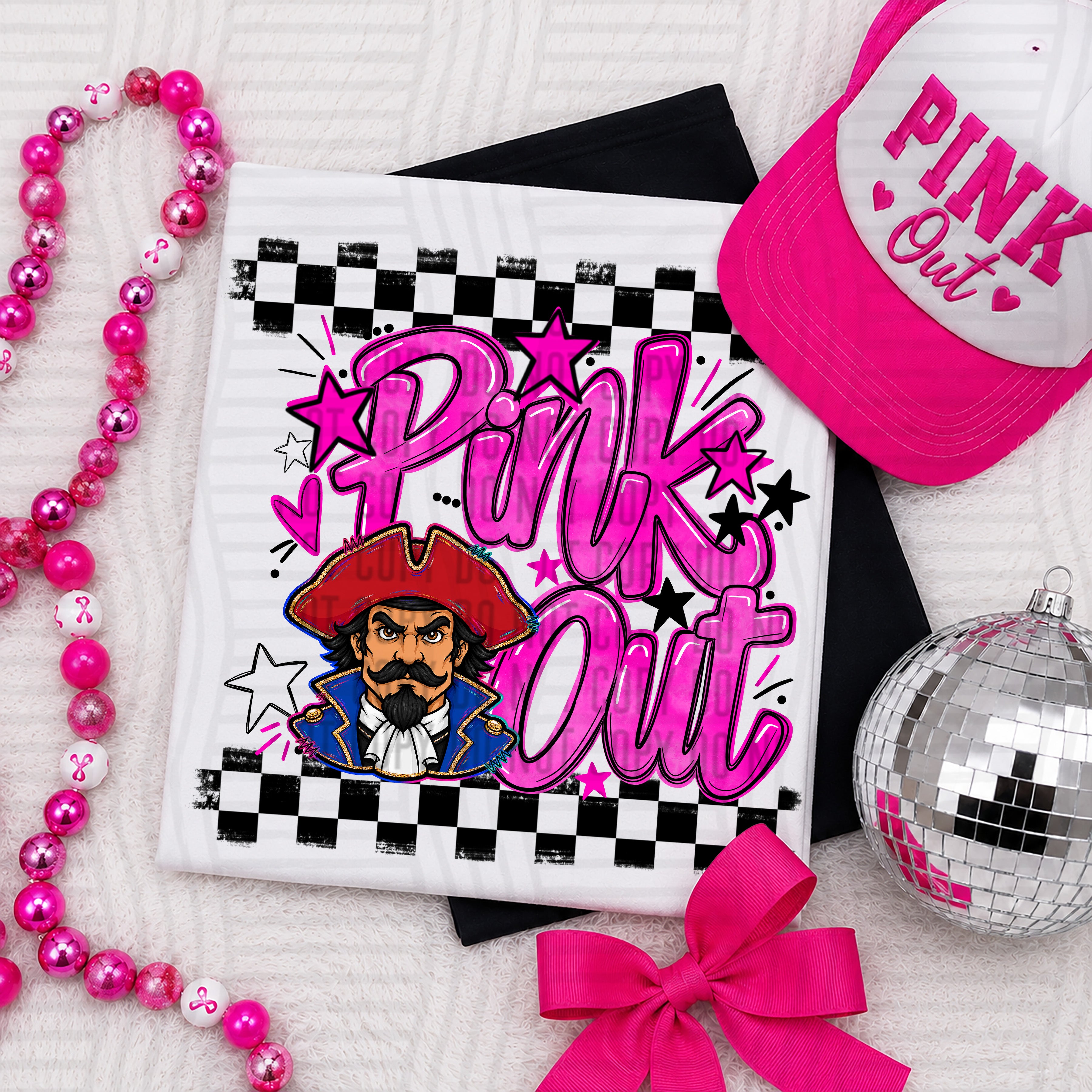 Pink Out Mascots CC Minutemen design